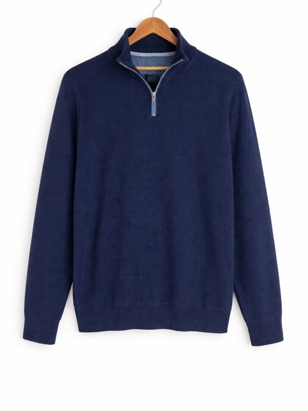 Robert Graham Quarter Zip Sweater – Blue – Size Large